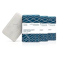 Oars + Alps Superfoliant Exfoliating Men's Bar Soap, Dermatologist Tested and Made with Clean Ingredients, Travel Size, 3 Pack, 6 Oz Each