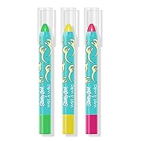 Scooby Doo Collection Glow Madness 3-Piece Uv Glow Face & Body Crayon Set