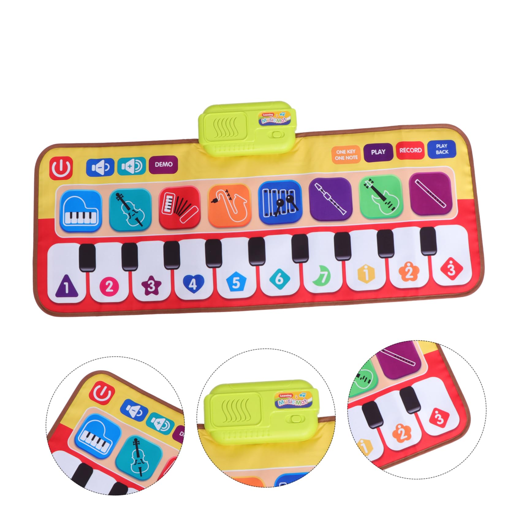 ERINGOGO 1pc Piano Rug Girls Toys Kids Educational Toys Kids Playset Toy for Kids Girl Toy Piano Keyboard Mat Keyboard Music Mat Musical Piano Mat Baby Dance Mat Musical Instrument Plastic