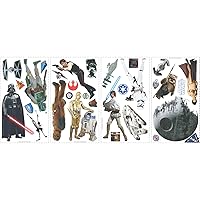 RoomMates RMK1586SCS Star Wars Classic Peel & Stick Wall Decals, 1.5