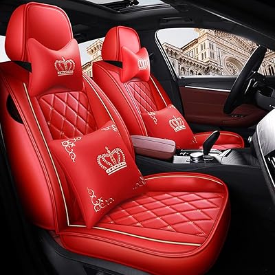 Mua Aotiyer Full Set Car Seat Covers, Crown PU Leather, Full
