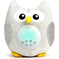 Baby Sound Machine, Portable Owl Soother & Baby Night Light Projector, Comforting Electronic Infant Toddler Sleep Aid & Baby Shush with White Noise