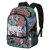 Marvel Fan Fight Backpack 2.0 Heroes, Grey, One Size