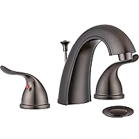 Pacific Bay Treviso Widespread Bathroom Faucet with Pop-up (Venetian Bronze Plated)