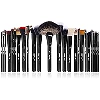 Makeup Brushes The Masterpiece Pro Signature Makeup Brush Set - Foundation Powder Concealers Eye Shadow brushes, Synthetic Bristle with Wooden handles, Premium Gift Packaging - 24pcs