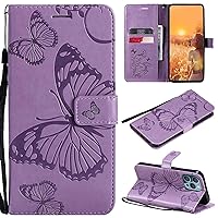 Phone Cover Wallet Folio Case for Huawei NOVA 5T, Premium PU Leather Slim Fit Cover for NOVA 5T, 2 Card Slots, Exact fit, Purple