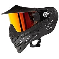 HK Army HSTL Goggle Paintball Airsoft Mask with Anti Fog Thermal Lens (Black/Fire Lens)