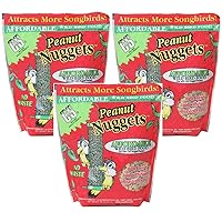 C&S Products Peanut Wild Bird Nuggets [Set of 3]