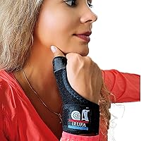 IRUFA, TB-OS-32,3D Breathable Spacer Fabric Reversible CMC Joint Thumb Stabilizer, Splint Spica, Abducted Thumb for BlackBerry Thumb, Trigger Finger, Mommy Thumb, One PCS (Small)