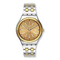 Swatch Irony Tico-Toco Gold Dial Stainless Steel Men's Watch YWS421G
