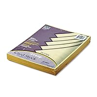 Pacon 101186 Array Card Stock, 65 lb., Letter, Ivory, 100 Sheets/Pack