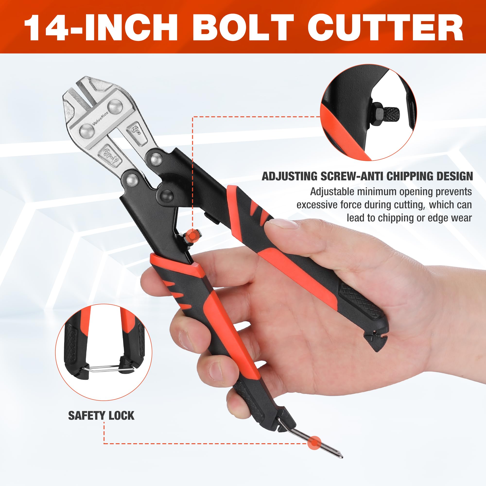 ValueMax Bolt Cutter Pliers Set, 3-Piece Heavy Duty Bolt Cutters, 14