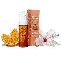 KOA LIFE Vit-C Brightening Facial Cleanser - Vitamin C Facial Cleanser Wash, Skin Brightening Face Wash, Gentle Foam Cleanser, Vegan - 1.7 Fl Oz