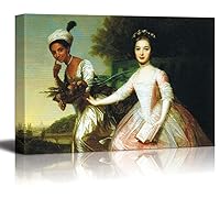 Dido Elizabeth Belle by Johann Zoffany - Canvas Print Wall Art Famous Painting Reproduction - 12