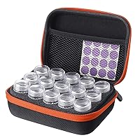 15 Solts Diamond Painting Box Embroidery Case Organizer Storage Accessories Tool Parts Storage Box (Color : Orange)