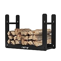 YEFU Mini Firewood Rack for Solo Mesa Stove Mesa XL, 12in Logs Holder for Outdoor Indoor Fireplace, Wood Lumber Storage Organizer, Carbon Steel Small Logs Bin Tools Tabletop Fire Pit Accessories