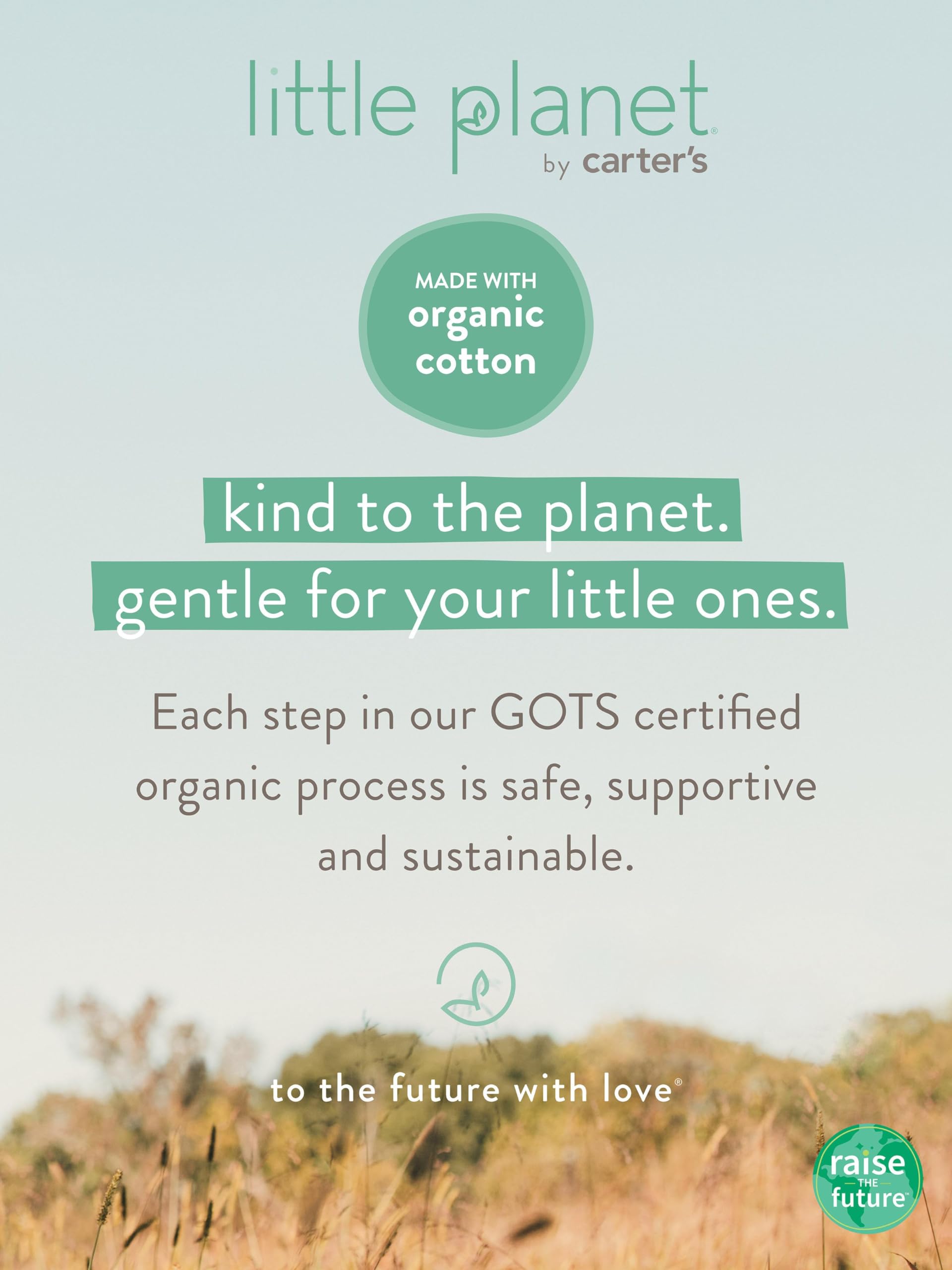 little planet by carter's Baby 2-Pack GOTS Certified Organic Cotton Pants