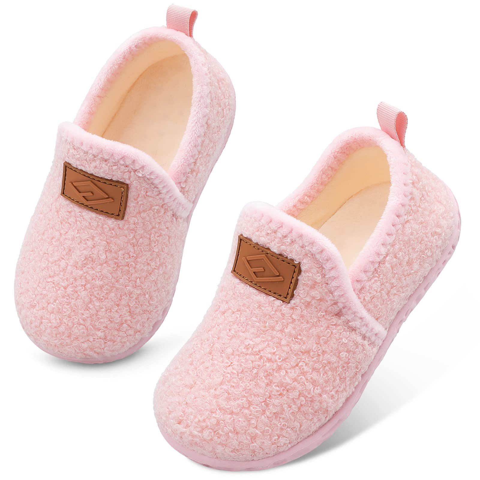 Amazon.com | Girls Unicorn Slippers Comfy Warm Anti-Slip Kids Winter  Lightweight Indoor Cute Home Slippers for Big Kids pink8-9 | Slippers