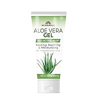 Health Products Natural Vitamins Aloe Vera Gel, Bio-Active 99.9%, Cooling Smoothing & Moisturizing Gel, No Paraben & Sulfates, 6 fl oz (170mL)