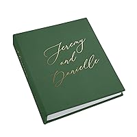 Wedding Alternative Interactive Guest Book | Portrait Personalized Photo Guestbook for all Instax Photos – Mini Wide Square | Photo Booth Book for 2x6 and 4x6 Photos | Macao Soft - Vegan Suede Album