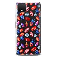 TPU Case Compatible for Google Pixel 8 Pro 7a 6a 5a XL 4a 5G 2 XL 3 XL 3a 4 Flexible Silicone Medicine Science Print Blood Cells Clear Doctor Design Slim fit Lightweight Organs Soft