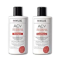 dpHUE ACV Revitalizing Shampoo (8.5 oz) + ACV Revitalizing Conditioner (8.5 oz) - Supports Healthy Hair Growth - With Apple Cider Vinegar & Hyaluronic Acid - Vegan & Color Safe