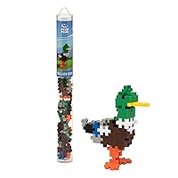PLUS PLUS – Mini Maker Tube – Mallard Duck – 70 Piece, Construction Building Stem Toy, Interlocking Mini Puzzle Blocks for Kids