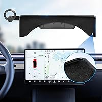 for Tesla Model Y Model 3 Phone Holder Cell Phone Mount Screen Phone Cradle Kits Adaptive for All Smartphones Accessories with Silicone Sunglasses Organizer Upgrade 2.0(Magnetic)
