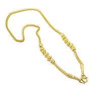 Pikun Flower Lai Thai Gold Plated Necklace 22k 24k Thai Baht Yellow Gold Filled Necklace Women Jewelry
