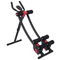 ZELUS Ab Crunch with Digital Display | Abdominal Training Machine with Independent Glide Paths and 4 Intensity Levels | Home Gym Ab Trainer Machine for Abdominal Leg and Arm Fitness, 330lb Cap