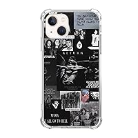 Dark Aesthetic Rock Band Case for iPhone 13, Rock Music Case for iPhone 13, Cool TPU Bumper Case Cover