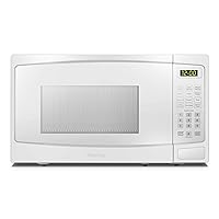 DBMW1120BWW 1.1 Cu.Ft. Countertop Microwave In White - 1000 Watts, Family Size Microwave With Push Button Door