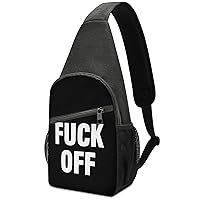 Fuck-Off Sling Bag Crossbody Backpack Shoulder Chest Daypack For Travel Hiking