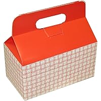 Dixie Handled Carryout Carton by GP PRO (Georgia-Pacific), Red Plaid, H1RP, 5