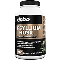 Psyllium Husk Capsule Fiber Supplement - Natural Powder Capsules for Constipation Relief for Adults - Nutritional Soluble Fiber Pills & Daily Regularity Support - Bulk Seed Husks Digestion Supplements