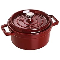 Staub Cast Iron 2.75-qt Round Cocotte - Grenadine, Made in France