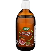 Ultra Pure Omega3 Fish Oil Supplement EPA & DHA No Fishy Taste Grapefruit Tangerine Flavored 16 Oz