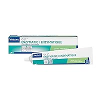 Virbac CET Enzymatic Toothpaste, Eliminates Bad Breath by Removing Plaque and Tartar Buildup, Best Pet Dental Care Toothpaste, Vanilla Mint Flavor, 2.5 Oz Tube