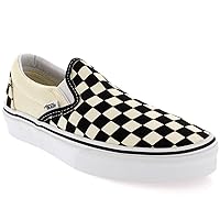 Vans Womens Classic Slip Canvas Slip On Sneakers Shoe Casual Plimsolls - Black/White - 11.5
