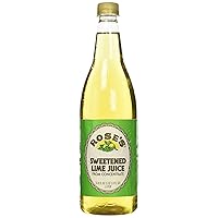 Rose’s Sweetened Lime Juice, 1 Liter (33.8 Fluid Ounces) Plastic Bottle (Pack of 2)