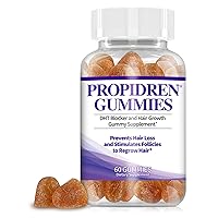Propidren Gummies by HairGenics. World’s First DHT Blocker Gummies To Prevent Hair Loss and Stimulate Hair Follicles to Stop Hair Loss and Regrow Hair. 60 Count, 1 Month Supply.