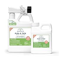 Wondercide - Flea, Tick, and Mosquito Yard Spray Refill Starter Kit - Powered by Natural Essential Oils – Insect Killer and Repellent - Lawn Treatment - 32 oz Ready to Use and 16 oz Concentrate