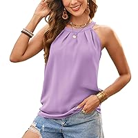 GRACE KARIN Sequin Halter Tops for Women Sleeveless Dressy Sparkle Tank Camisole Tops Party Club Cocktail Vest Shirt