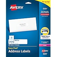 Avery Address Labels with Sure Feed for Laser Printers, 1