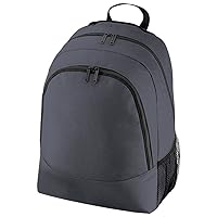 Plain Universal Backpack/Rucksack Bag (18 Liters) (One Size) (Graphite Grey)