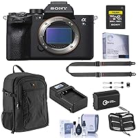 Sony Alpha a7S III Mirrorless Digital Camera - Bundle with 160GB CFexpress Card, Strap, Extra Battery, Charger, Backpack, Screen Protector, SD Card Case, Cleaning Kit