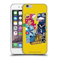 Officially Licensed Teen Titans Go! to The Movies Starfire & Raven Hollywood Graphics Soft Gel Case Compatible with Apple iPhone 6 / iPhone 6s