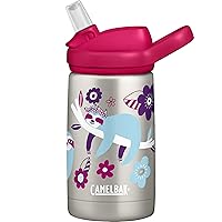 CamelBak Eddy+ Kids Water Bottle with Straw, Insulated Stainless Steel - Leak-Proof When Closed