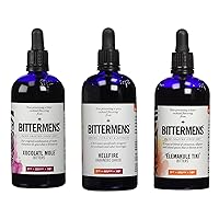 Bittermens Best Sellers Bundle: Xocolatl Mole, Hellfire Habanero, Elemakule Tiki, 5oz - All Natural Bitters to Make Your Cocktail a Modern Classic