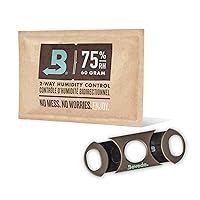 Boveda Cigar Cutter Bundle – Double-Guillotine Cutter + 1-Count for Humidors – 75% RH 2-Way Humidity Control to FIX HIGH Moisture Loss in Challenging Humidors & Dry Climates